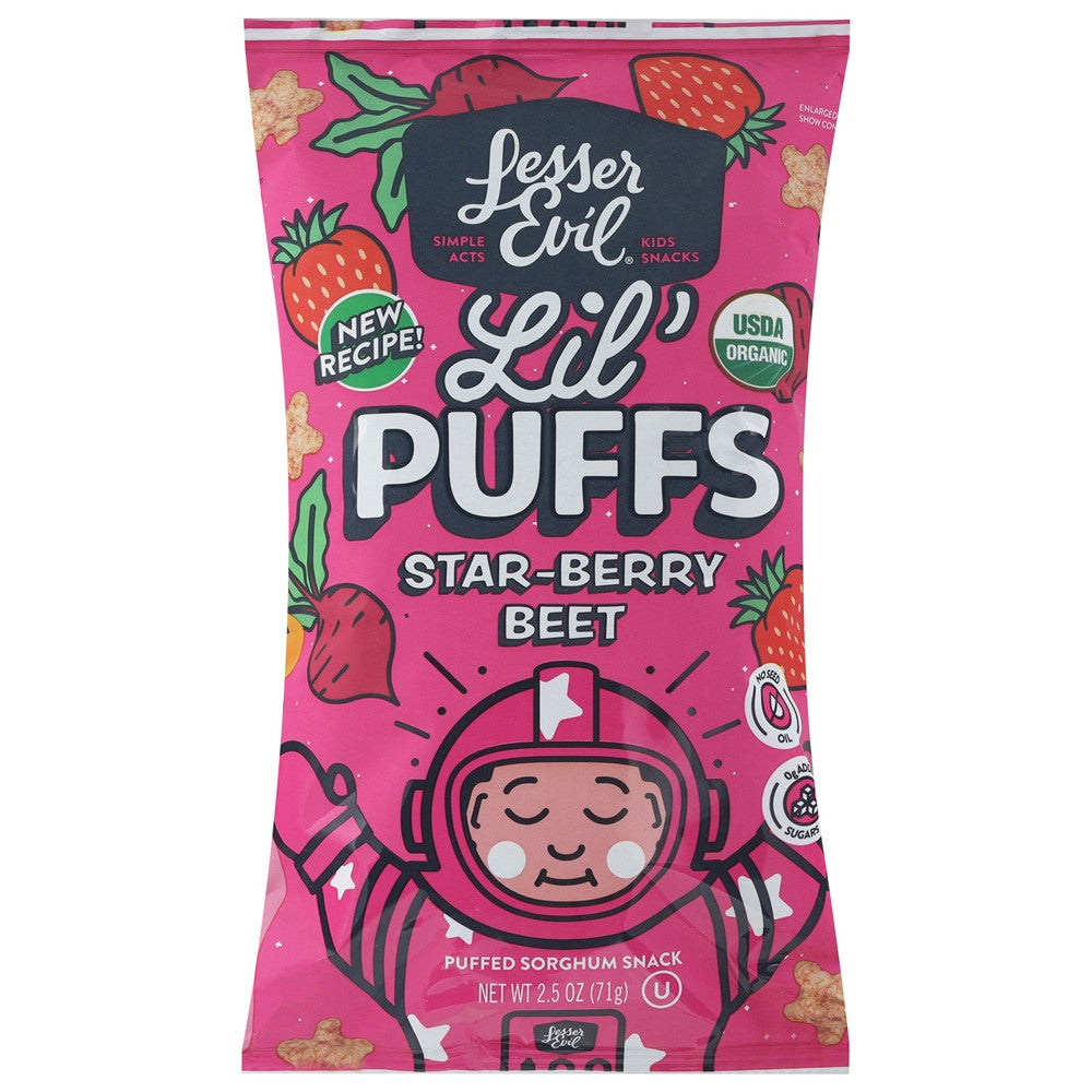 Lesser Evil - Lil Puff Og2 Star Berry - Case of 5-2.5 OZ