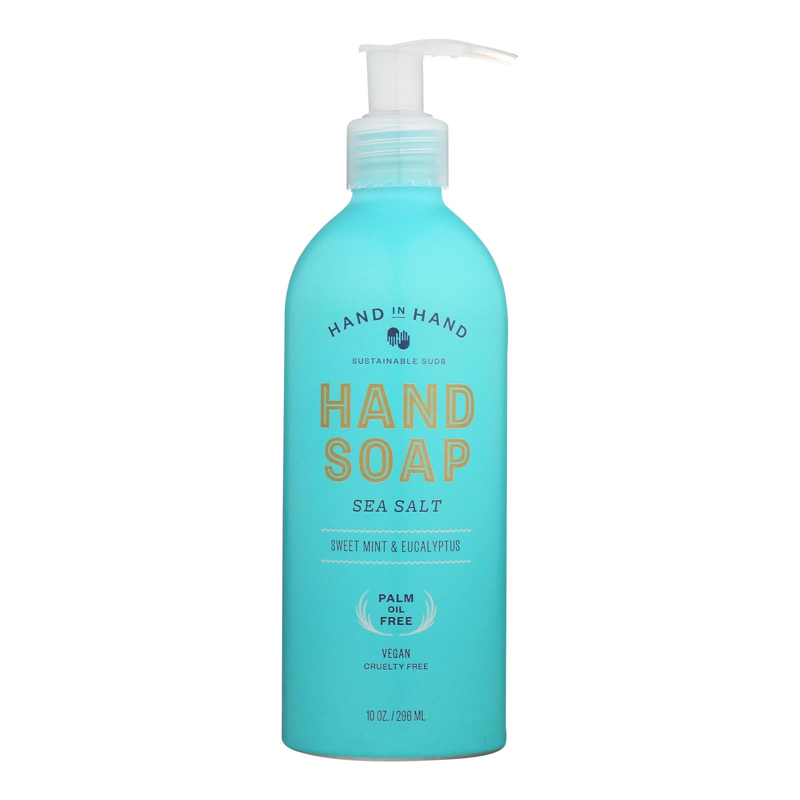 Hand In Hand - Liquid Hand Soap Sea Salt - Case of 3-10 Ounce