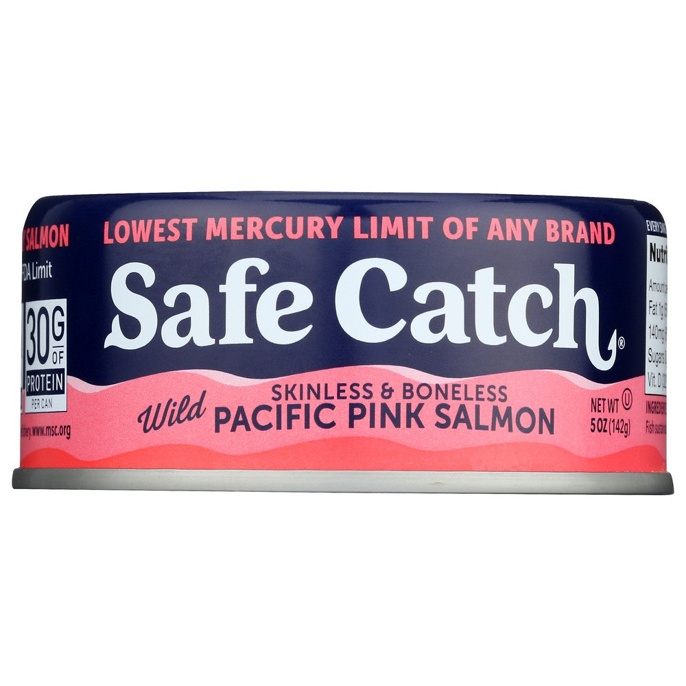 Safe Catch 10859480006418, Mercury Tested Salmon Wild Pink Salmon 5 Ounce,  Case of 6