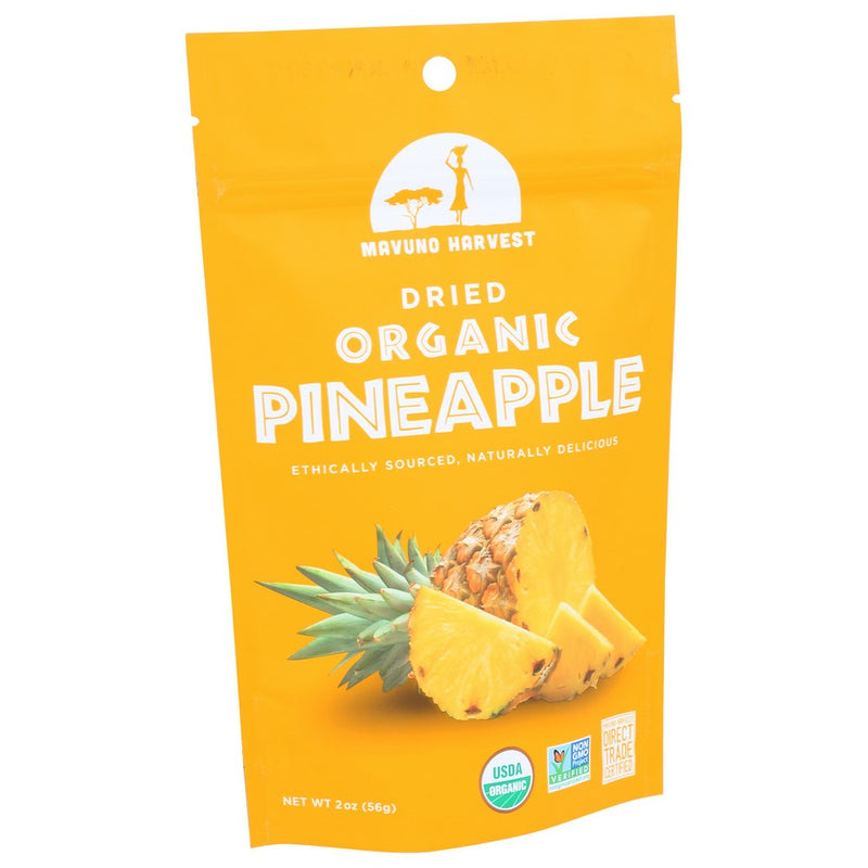 Mavuno Harvest Fruit Dried Pneappl Organic - 2 Ounce, Case of 6