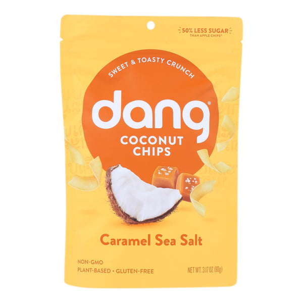 Dang - Toasted Coconut Chips - Caramel Sea Salt - Case of 12 - 3.17 Ounce.