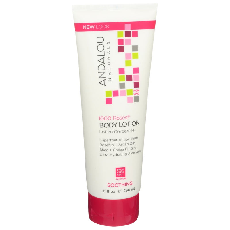 Andalou Naturals Body Lotion 1000 Roses - 8 Ounce, Case of 1