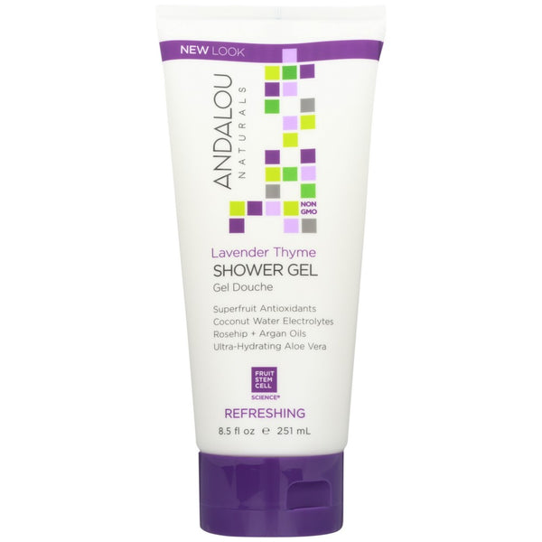 Andalou Naturals Shower Gel Lavender Thyme - 9 Ounce, Case of 1