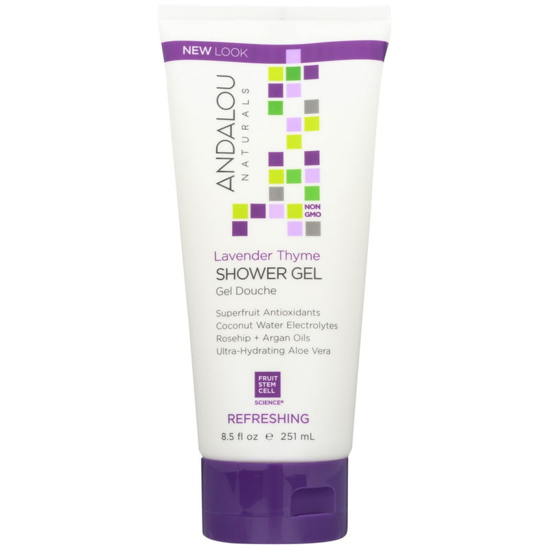 Andalou Naturals Shower Gel Lavender Thyme - 9 Ounce, Case of 1