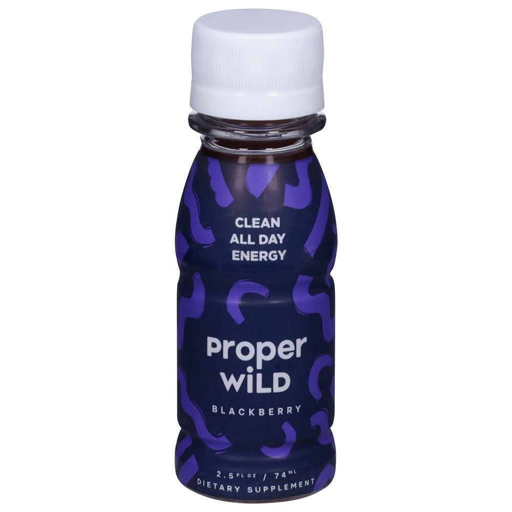 Proper Wild - Energy Shot Blackberry - Case of 12-2.5 Fluid Ounces