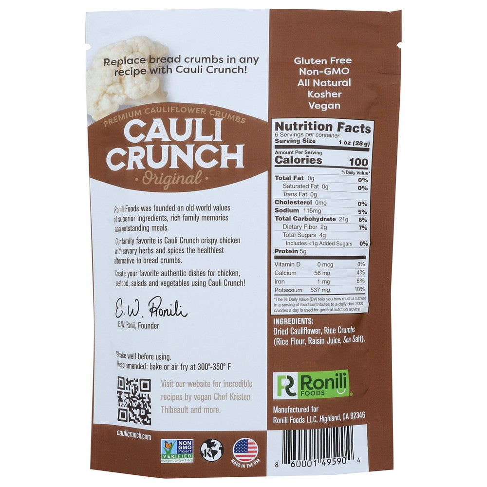 Cauli Crunch® Cco, Original Cauli Crunch, Original 6 Ounce,  Case of 6