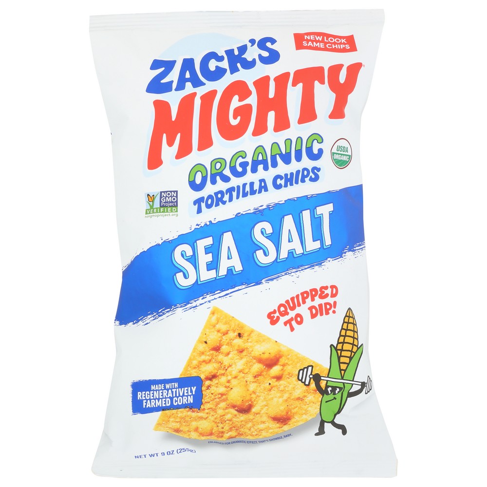 Zack's Mighty® ,  Organicanic Tortilla Chips 9 Ounce,  Case of 9