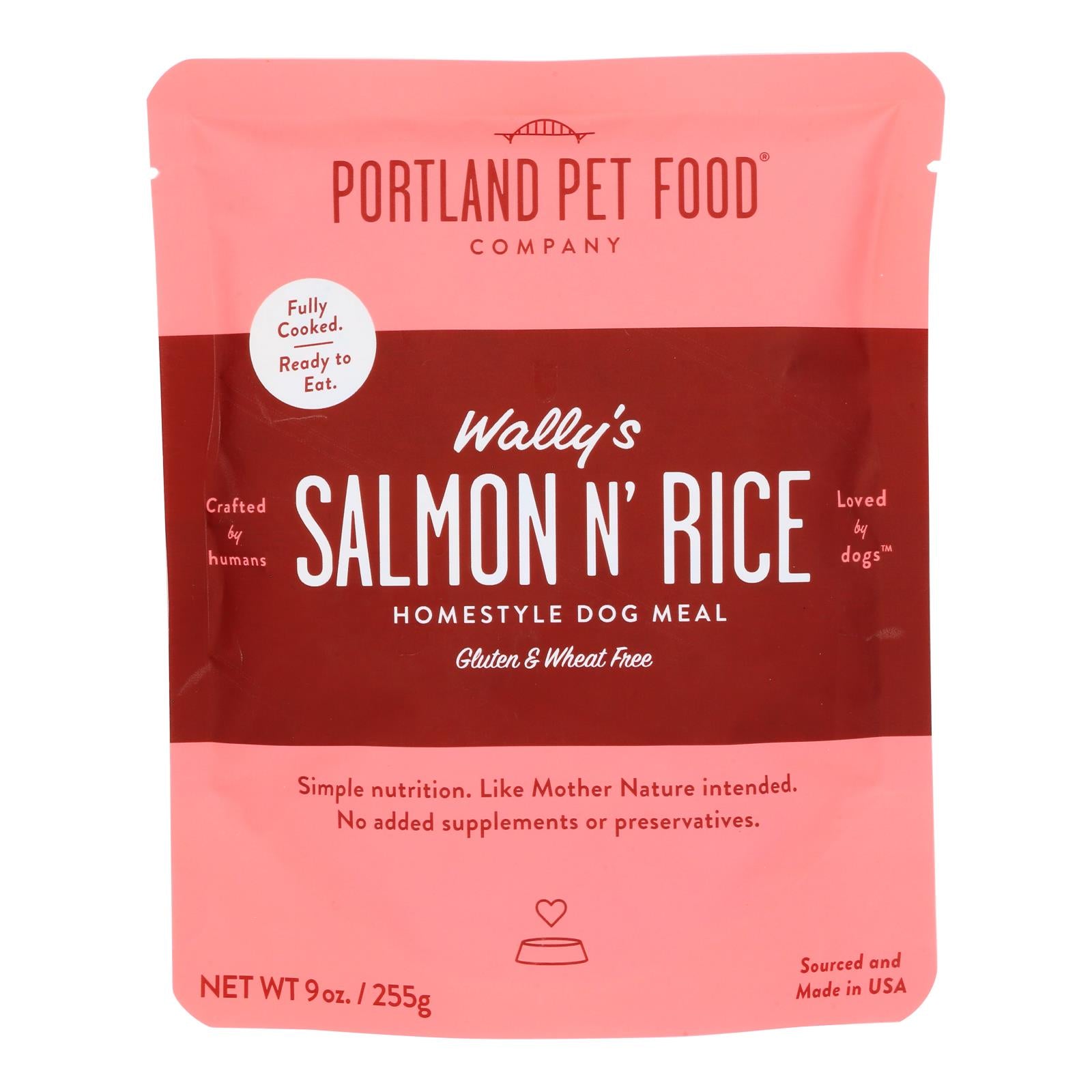 Portland Pet Food Company - Wallys Dg Meal Salmn/rice - Case of 8-9 Ounce