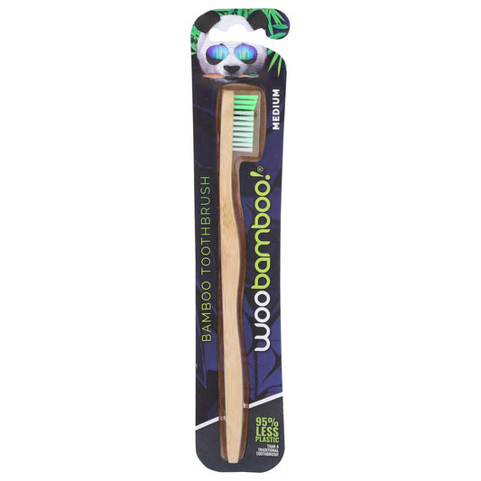 Woobamboo!® 3Shm, Adult Medium Woobamboo Toothbrush Adult Medium  ,  Case of 6