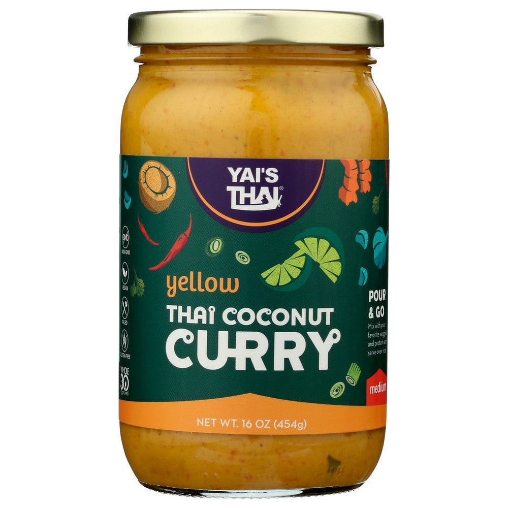 Yai's Thai® Yc-6, Yai's Thai Yellow Thai Coconut Curry, 16 Oz.,  Case of 6