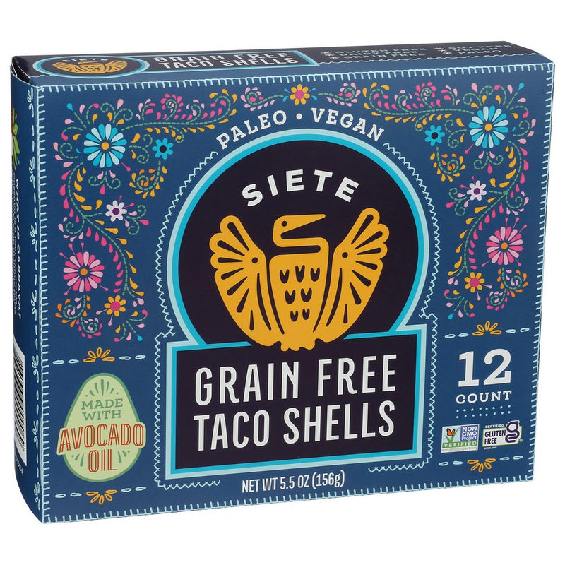 Siete Shells Taco Grain Free - 6 Ounce, Case of 12