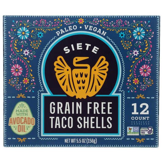 Siete Taco-5.5-12,  5.5Oz Taco Shells 5.5 Ounce,  Case of 12