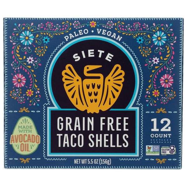 Siete Shells Taco Grain Free - 6 Ounce, Case of 12