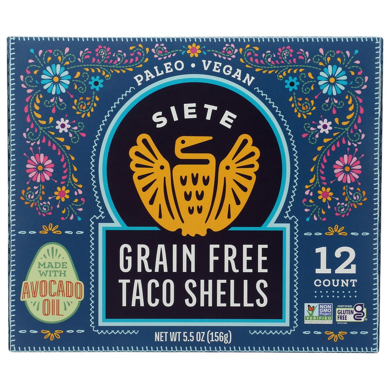 Siete Shells Taco Grain Free - 6 Ounce, Case of 12