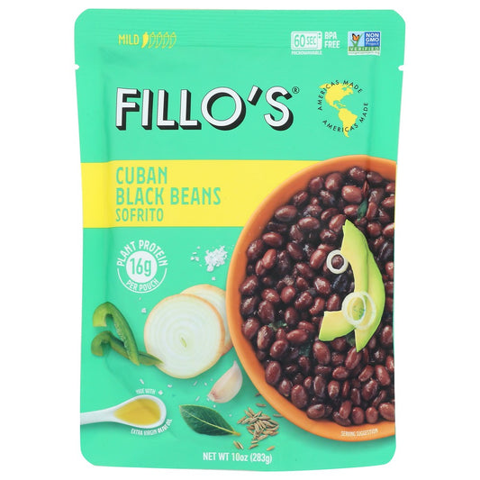 Fillo's® 100001, Fillo's Cuban Black Beans And Sofrito, 10 Oz.,  Case of 6