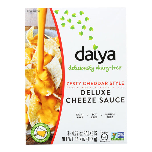 Daiya Deluxe Cheeze Sauce, Zesty Cheddar Style - Case of 8 - 14.2 Ounce