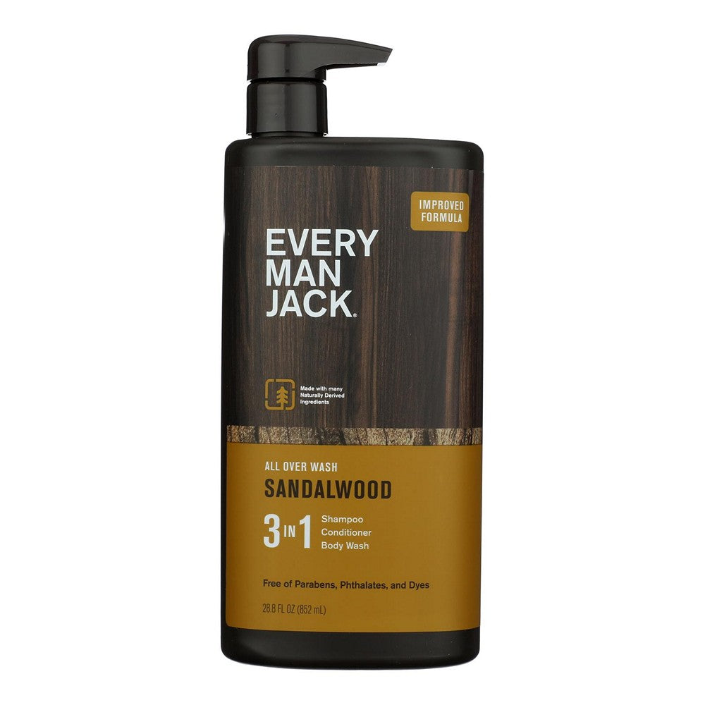 Every Man Jack - All Over Wash 3in1 Sndlwd - EA of 1-28.8 FZ