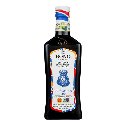 Bono Sicilian Extra Virgin Olive Oil  - Case of 6 - 16.9 Fluid Ounce