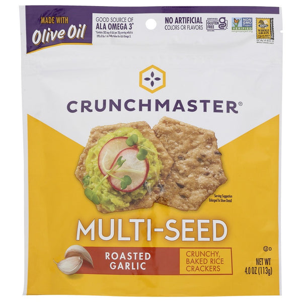 Crunchmaster® 40006Ncd12Cm, Multi Seed Roasted Garlic Multi-Seed 4 Ounce,  Case of 12