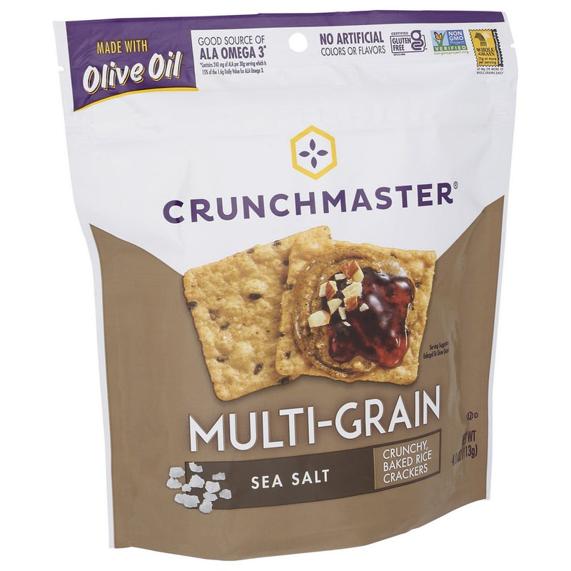 Crunchmaster® 40010Ncd12Cm, Multi Grain Sea Salt Multi-Grain 4 Ounce,  Case of 12