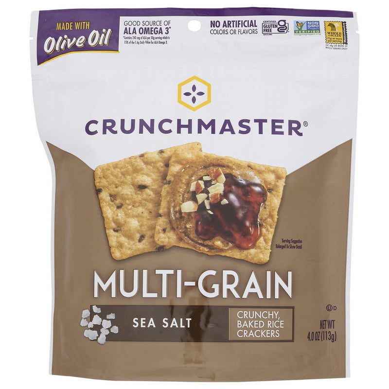 Crunchmaster® 40010Ncd12Cm, Multi Grain Sea Salt Multi-Grain 4 Ounce,  Case of 12