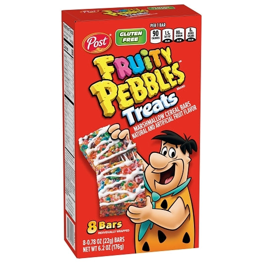 Post Consumer Brands Post Fruity Pebbles Treats 6.2 Ounce Size - 8 Per Case