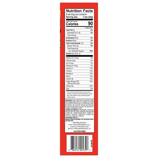 Post Consumer Brands Post Fruity Pebbles Treats 6.2 Ounce Size - 8 Per Case