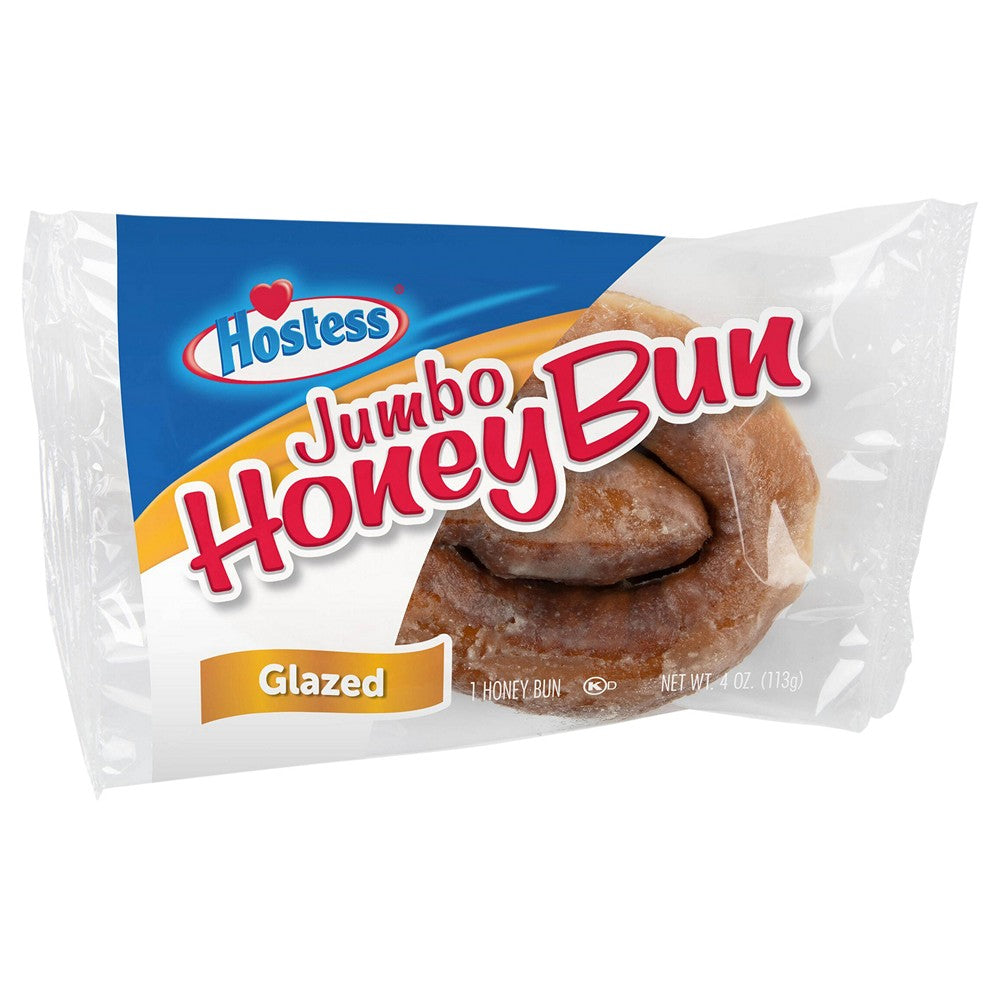 Hostess - Honey Buns Glazed Jumbo - Case of 3-4 OZ