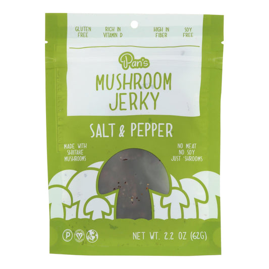 Pan's - Mushroom Jerky Salt Pppr - Case of 6-2.2 Ounce