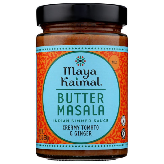 Maya Kaimal Foods 9040, Creamy Tomato And Ginger Indian Simmer Sauce Maya Kaimal Simmer Sauce Glass 12.5 Ounce,  Case of 6