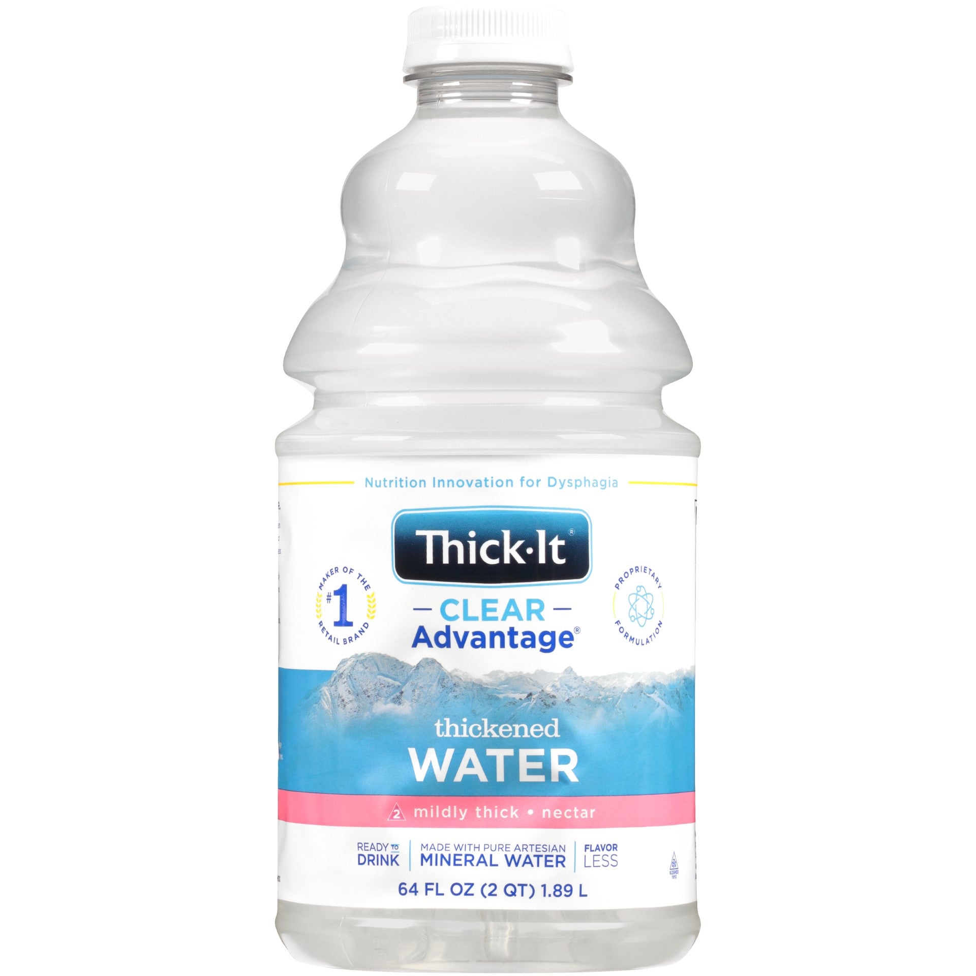 Thick It Clear Advantage Thickened Water Mildly Thick Nectar Fl 64 Fluid Ounce - 4 Per