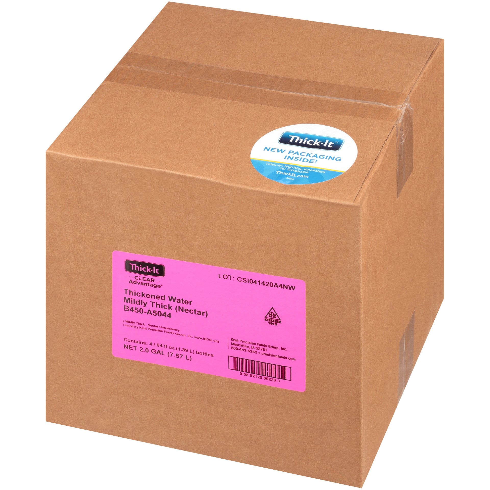 Thick It Clear Advantage Thickened Water Mildly Thick Nectar Fl 64 Fluid Ounce - 4 Per