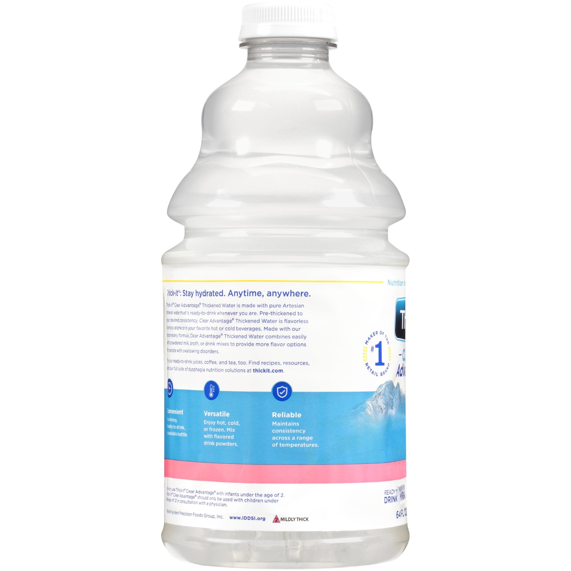 Thick It Clear Advantage Thickened Water Mildly Thick Nectar Fl 64 Fluid Ounce - 4 Per