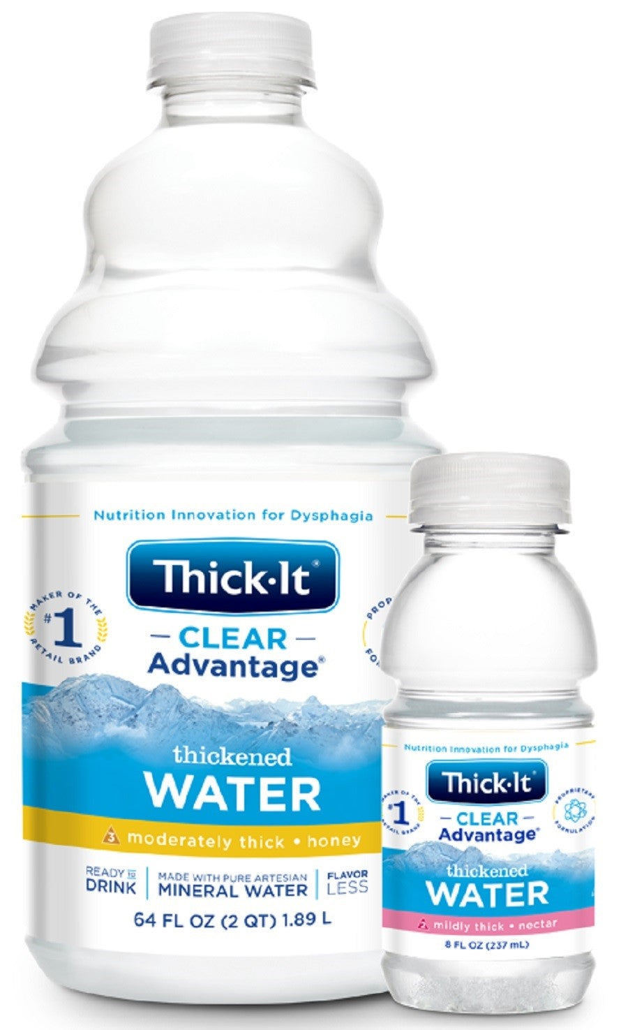 Thick It Clear Advantage Thickened Water Mildly Thick Nectar Fl 8 Fluid Ounce - 24 Per