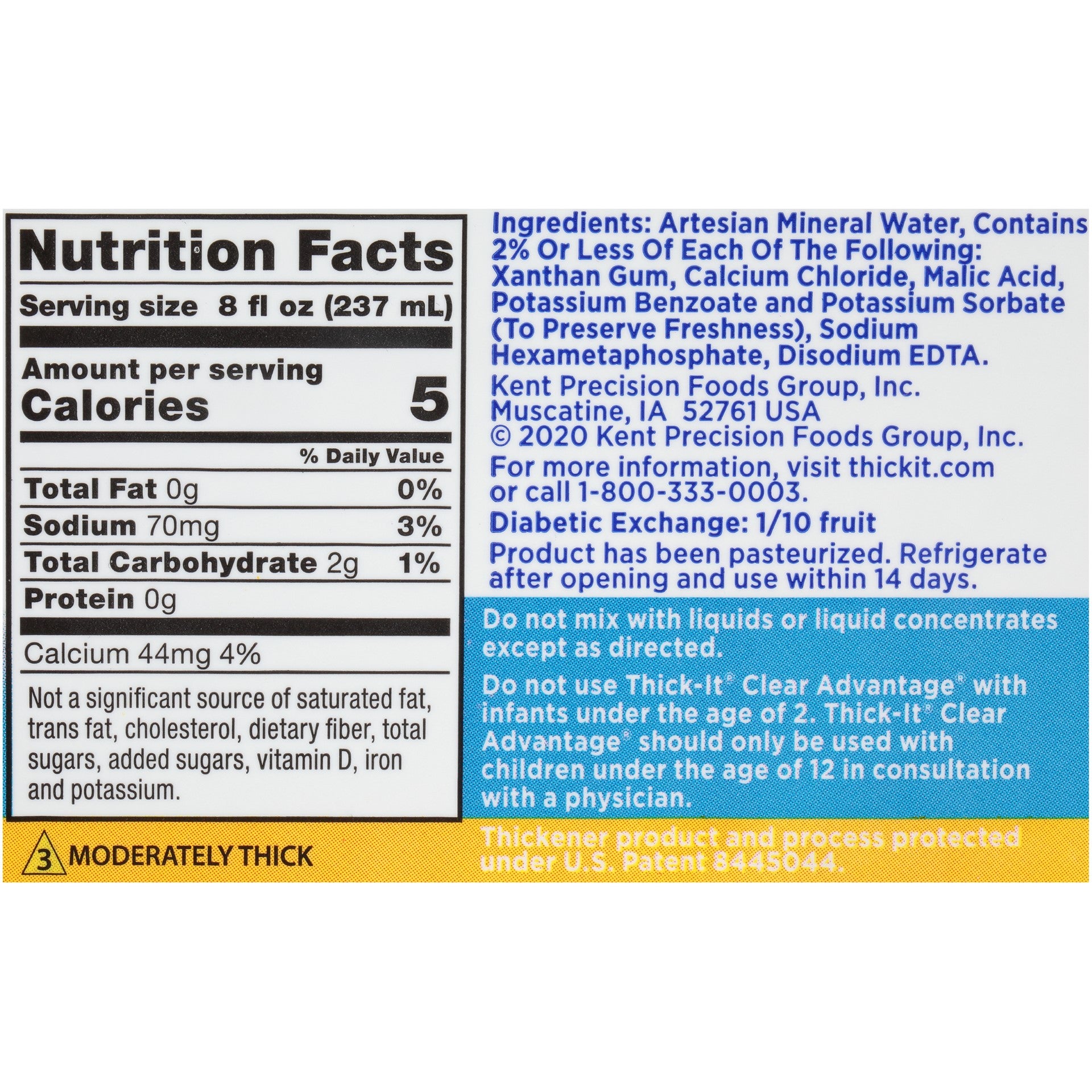 Thick It Clear Advantage Thickened Water Moderately Thick Honey Fl 8 Fluid Ounce - 24