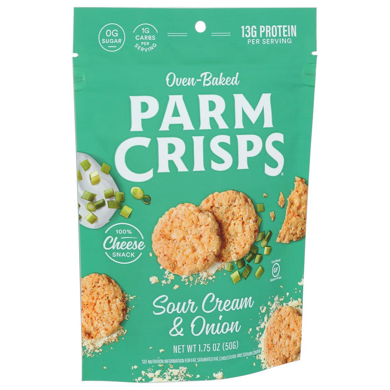 Parmcrisps Kb120, Sour Cream Cheese Crisps 1.75 Ounce,  Case of 12