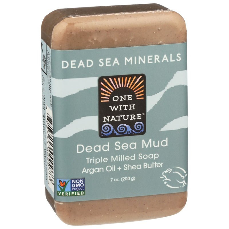 One With Nature Soap Bar Dead Sea Mud - 7 Ounce, Case of 3