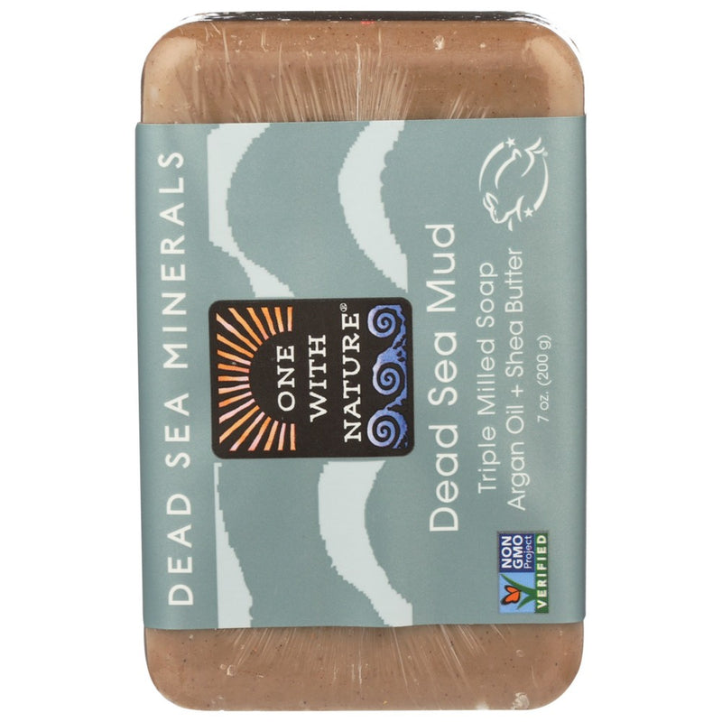 One With Nature Soap Bar Dead Sea Mud - 7 Ounce, Case of 3