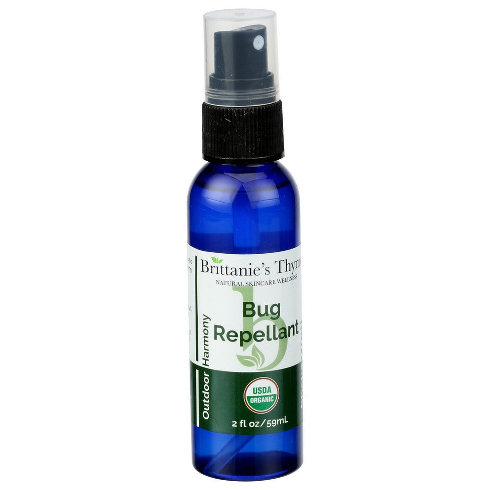 Brittanies Thyme 2414, Mixure Of Organicanic Essential Oils With Pleasant Citrus, Peppermint, And Lemongrass Scents Organicanic Bug Repellent 2Oz 2 Fluid Ounce,  Case of 1