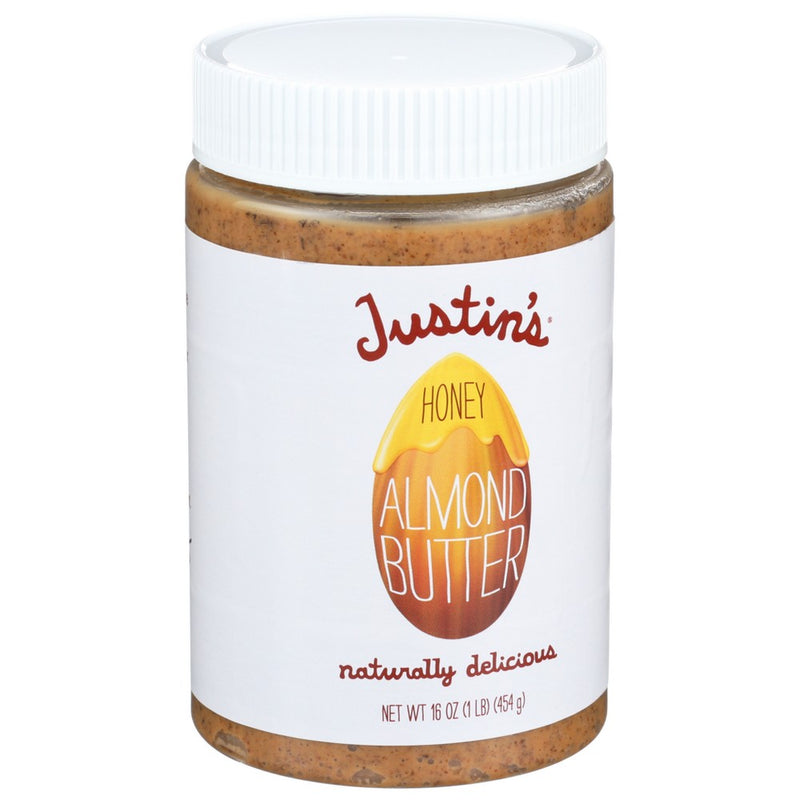 Justins Nut Butter Almnd Hny Jar - 16 Ounce, Case of 6