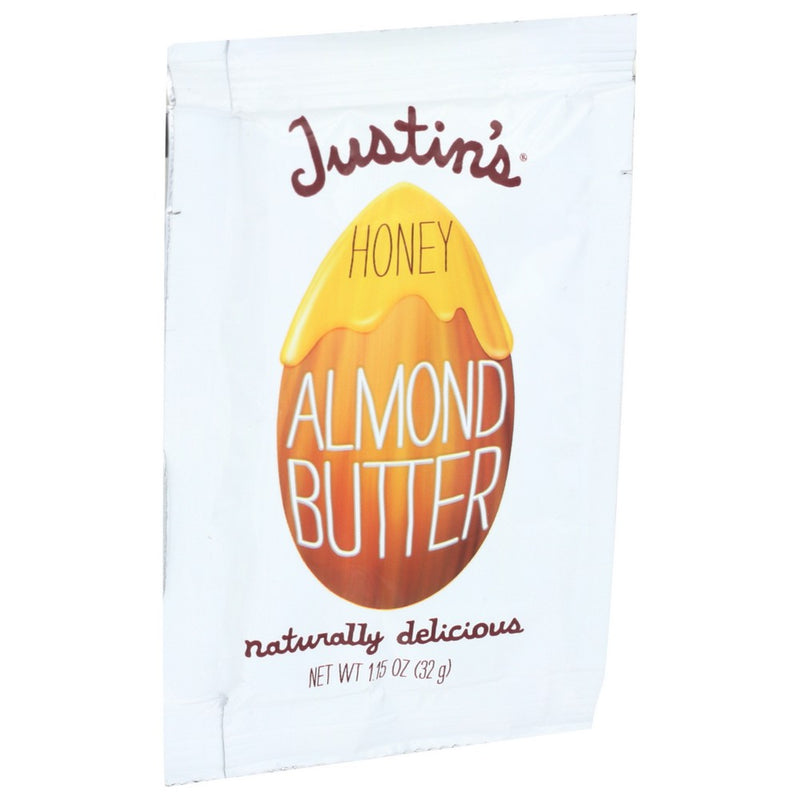 Justins Nut Butter Almnd Hny Squeeze Pk - 1 Ounce, Case of 10