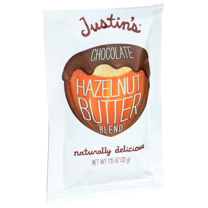 Justins Nut Butter Hzlnut Squeeze Natural - 1 Ounce, Case of 10