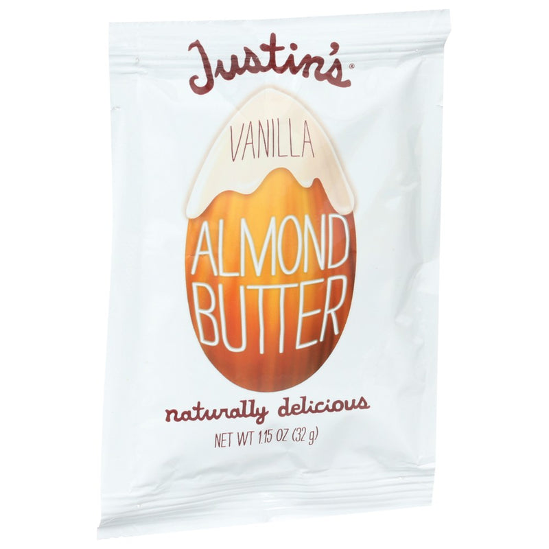 Justins Nut Butter Vanilla Almond - 1 Ounce, Case of 10