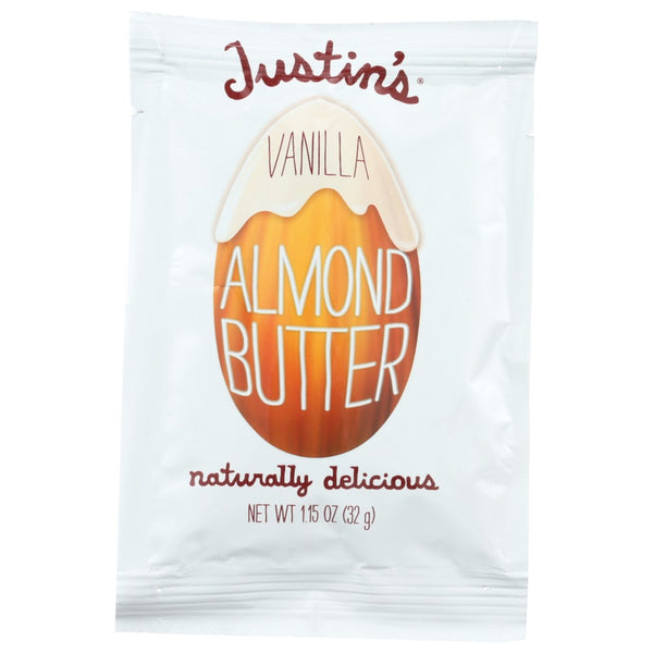 Justins Nut Butter Vanilla Almond - 1 Ounce, Case of 10