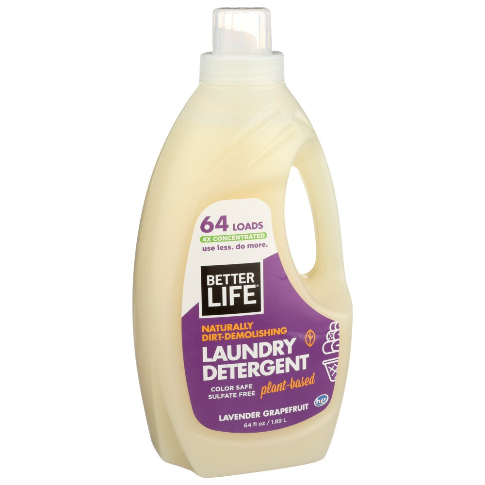 Better Life® , Better Life Laundry Detergent With Lavender And Grapefruit, 64 Fl. Oz. ,  Case of 4