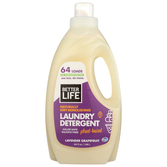 Better Life® , Better Life Laundry Detergent With Lavender And Grapefruit, 64 Fl. Oz. ,  Case of 4