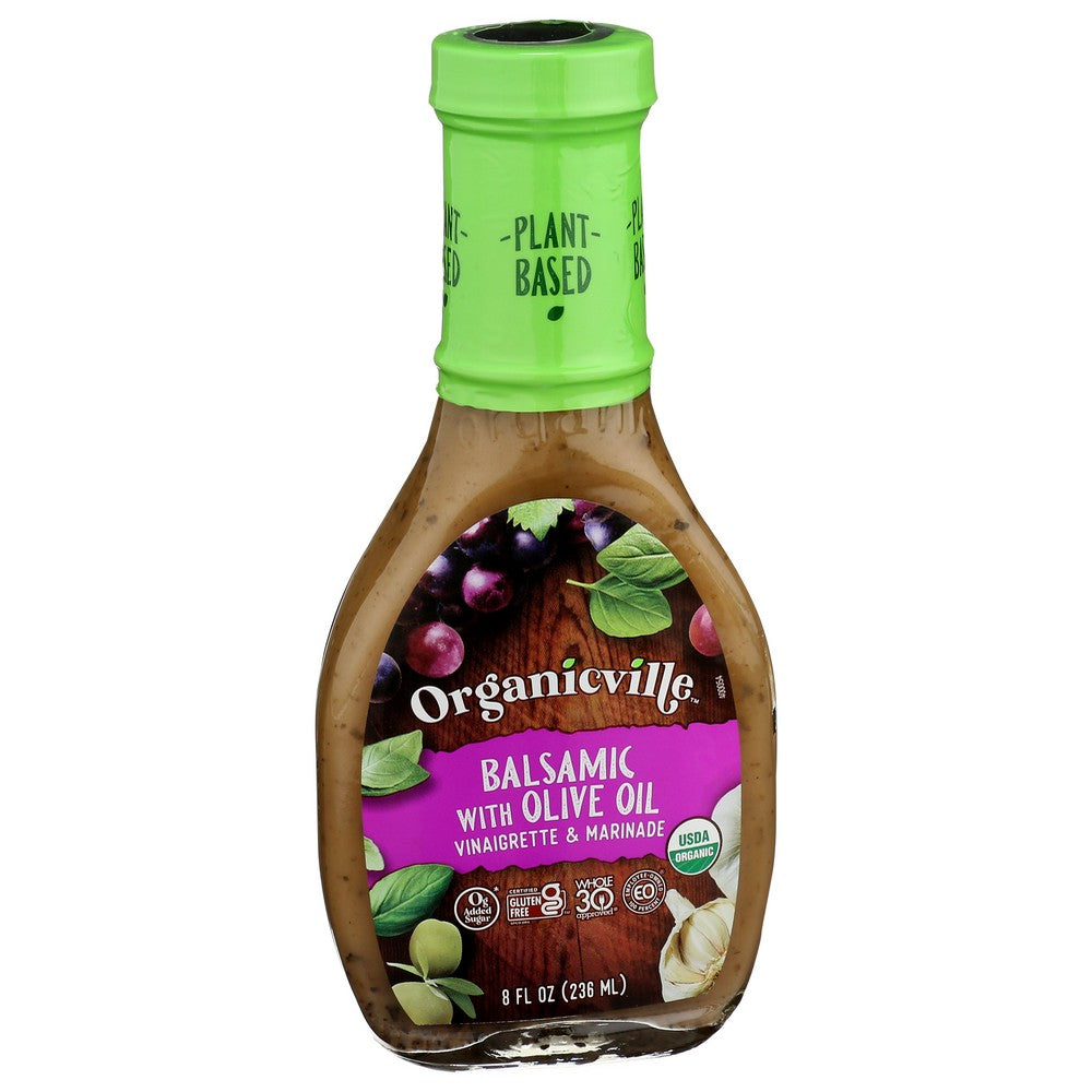 Organicanicville® 900000, Olive Oil & Balsamic Salad Dressing, Og Salad Dressing 8 Fluid Ounce,  Case of 6