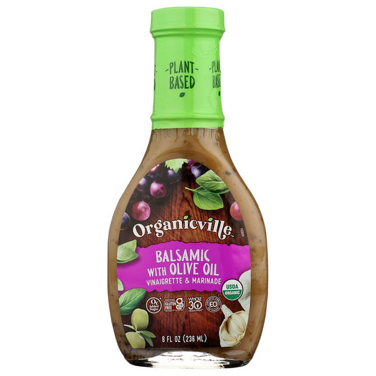 Organicanicville® 900000, Olive Oil & Balsamic Salad Dressing, Og Salad Dressing 8 Fluid Ounce,  Case of 6