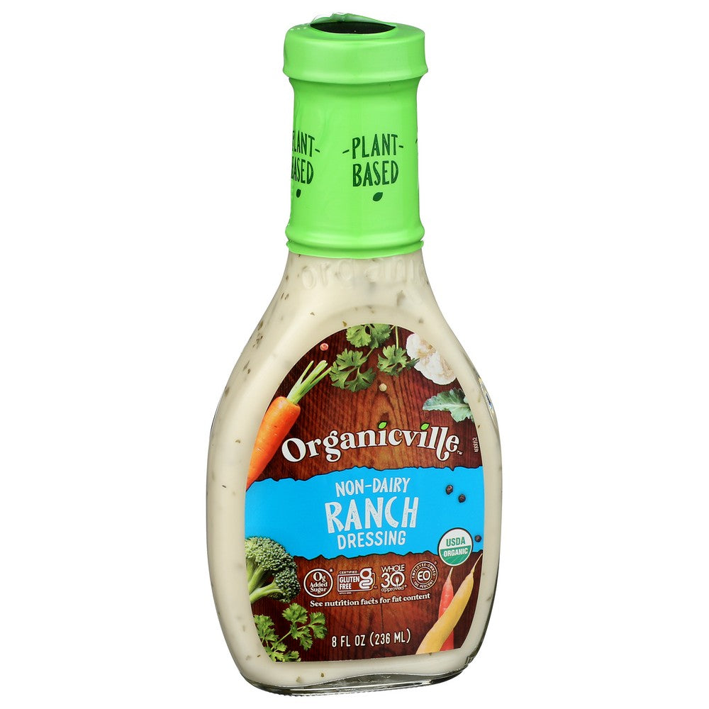 Organicanicville 900009, Non Dairy Ranch Salad Dressing, Og Salad Dressing 8 Fluid Ounce,  Case of 6