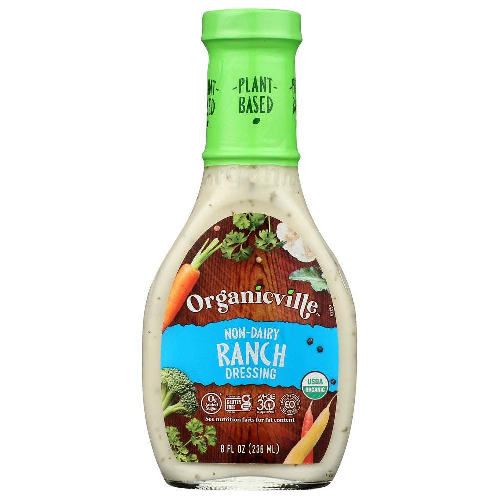 Organicanicville 900009, Non Dairy Ranch Salad Dressing, Og Salad Dressing 8 Fluid Ounce,  Case of 6